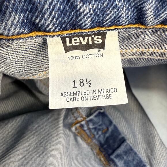 Levi's 550 Jeans Girls 18.5 Blue Relaxed Orange Tag Tapered Leg RARE VTG NWT - Picture 11 of 16